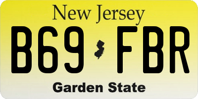 NJ license plate B69FBR