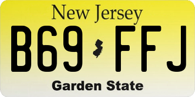 NJ license plate B69FFJ