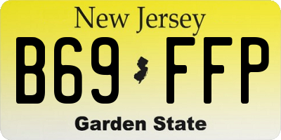 NJ license plate B69FFP