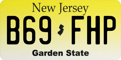 NJ license plate B69FHP