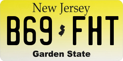 NJ license plate B69FHT