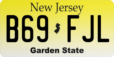 NJ license plate B69FJL
