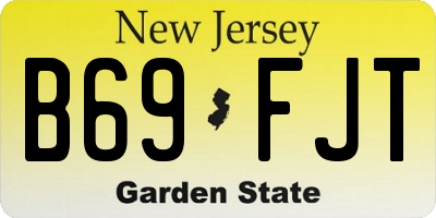 NJ license plate B69FJT