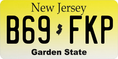 NJ license plate B69FKP