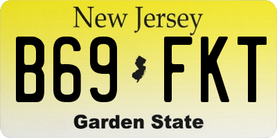 NJ license plate B69FKT