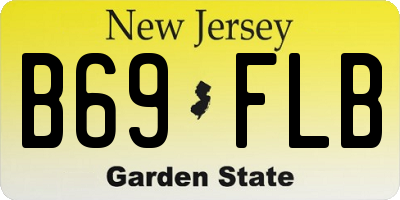 NJ license plate B69FLB