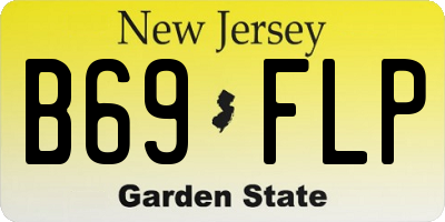 NJ license plate B69FLP