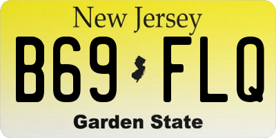 NJ license plate B69FLQ