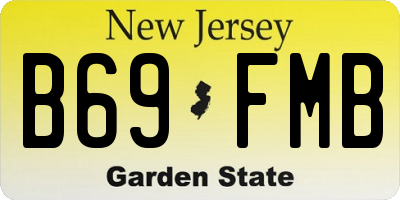 NJ license plate B69FMB