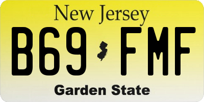 NJ license plate B69FMF