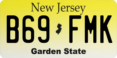 NJ license plate B69FMK