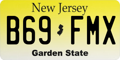 NJ license plate B69FMX
