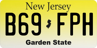 NJ license plate B69FPH