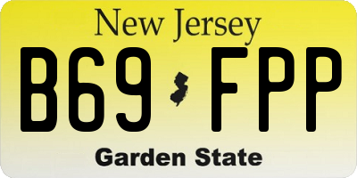 NJ license plate B69FPP