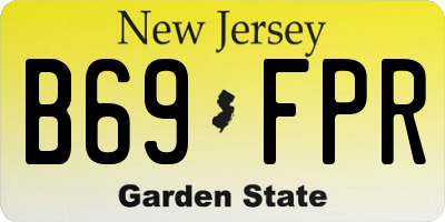 NJ license plate B69FPR
