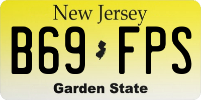 NJ license plate B69FPS
