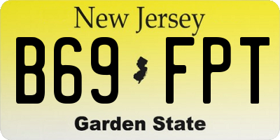 NJ license plate B69FPT