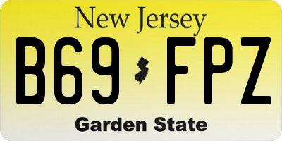 NJ license plate B69FPZ