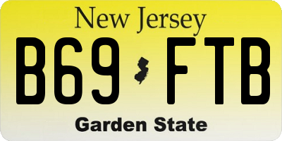 NJ license plate B69FTB