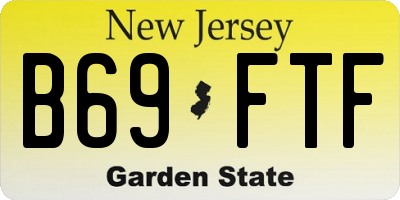 NJ license plate B69FTF