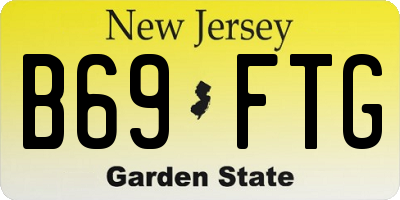 NJ license plate B69FTG