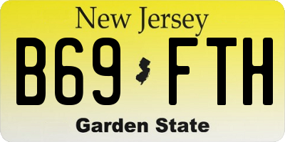 NJ license plate B69FTH