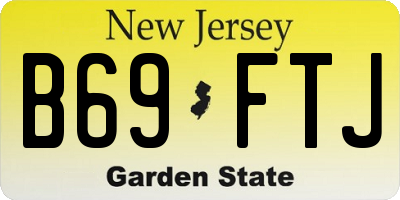 NJ license plate B69FTJ