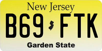 NJ license plate B69FTK