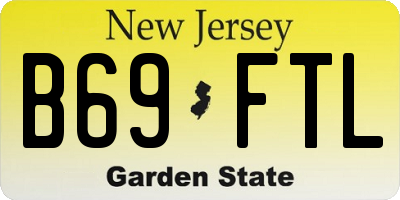 NJ license plate B69FTL