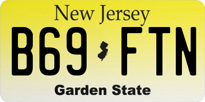 NJ license plate B69FTN