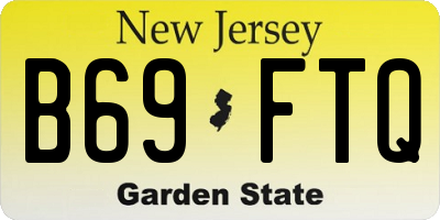 NJ license plate B69FTQ