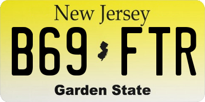 NJ license plate B69FTR