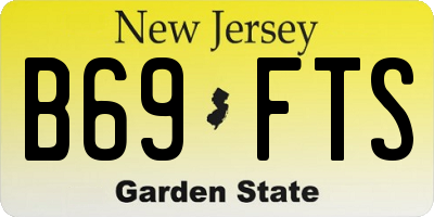 NJ license plate B69FTS