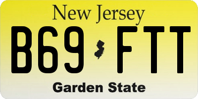 NJ license plate B69FTT