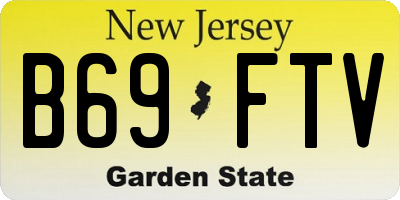 NJ license plate B69FTV