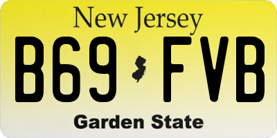 NJ license plate B69FVB