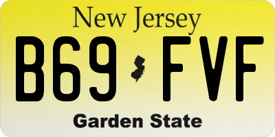 NJ license plate B69FVF