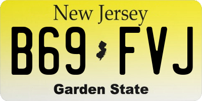 NJ license plate B69FVJ