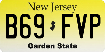 NJ license plate B69FVP