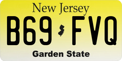 NJ license plate B69FVQ