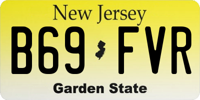 NJ license plate B69FVR