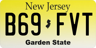 NJ license plate B69FVT