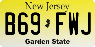 NJ license plate B69FWJ