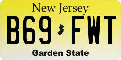 NJ license plate B69FWT