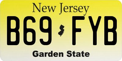 NJ license plate B69FYB