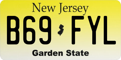 NJ license plate B69FYL
