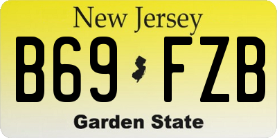 NJ license plate B69FZB