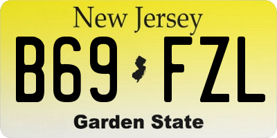 NJ license plate B69FZL