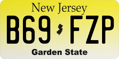 NJ license plate B69FZP