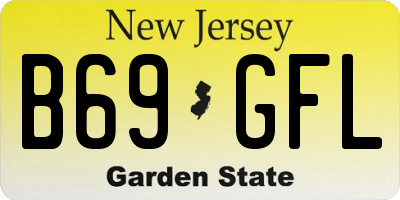 NJ license plate B69GFL
